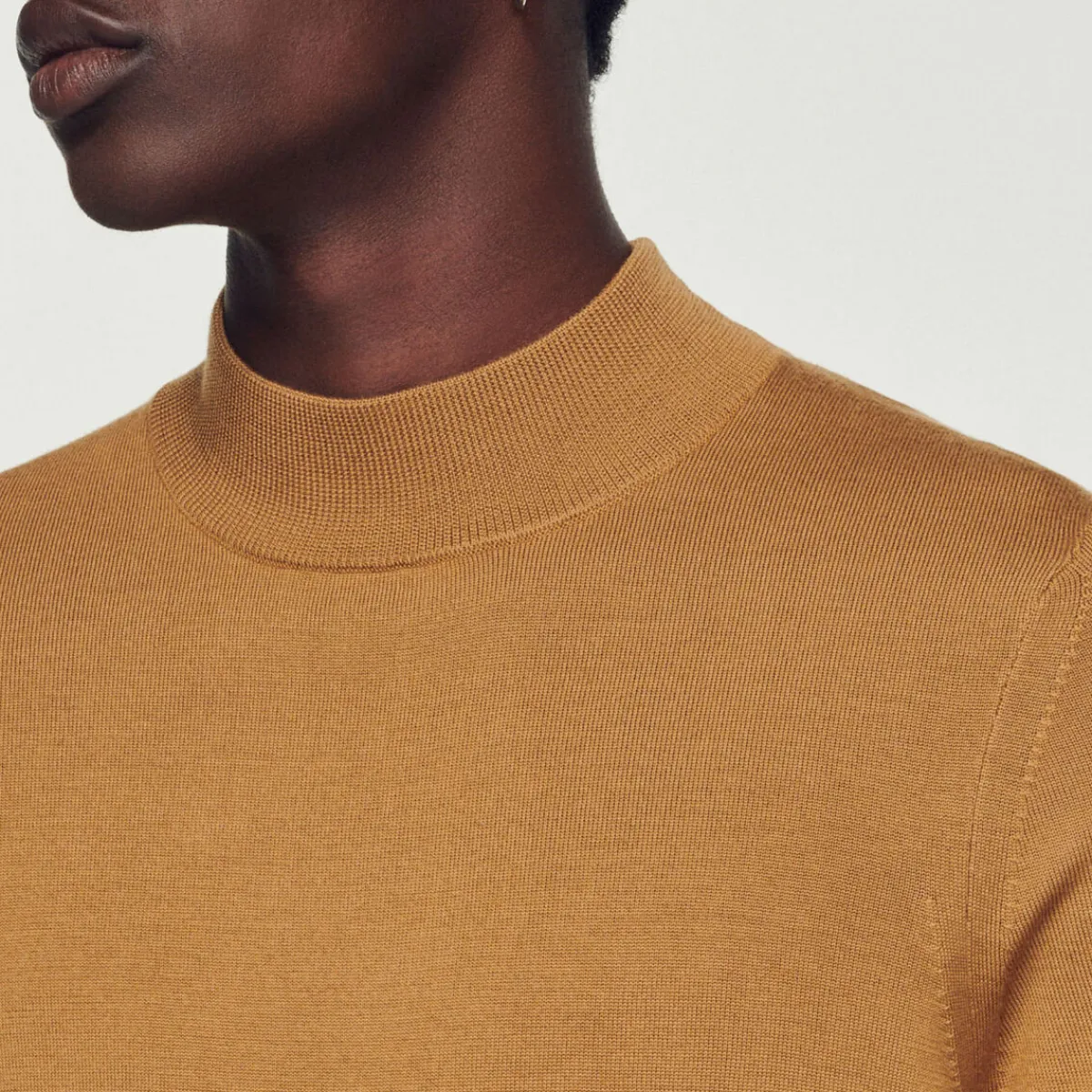 Cheap Funnel Neck Sweater Men Sweaters & Cardigans