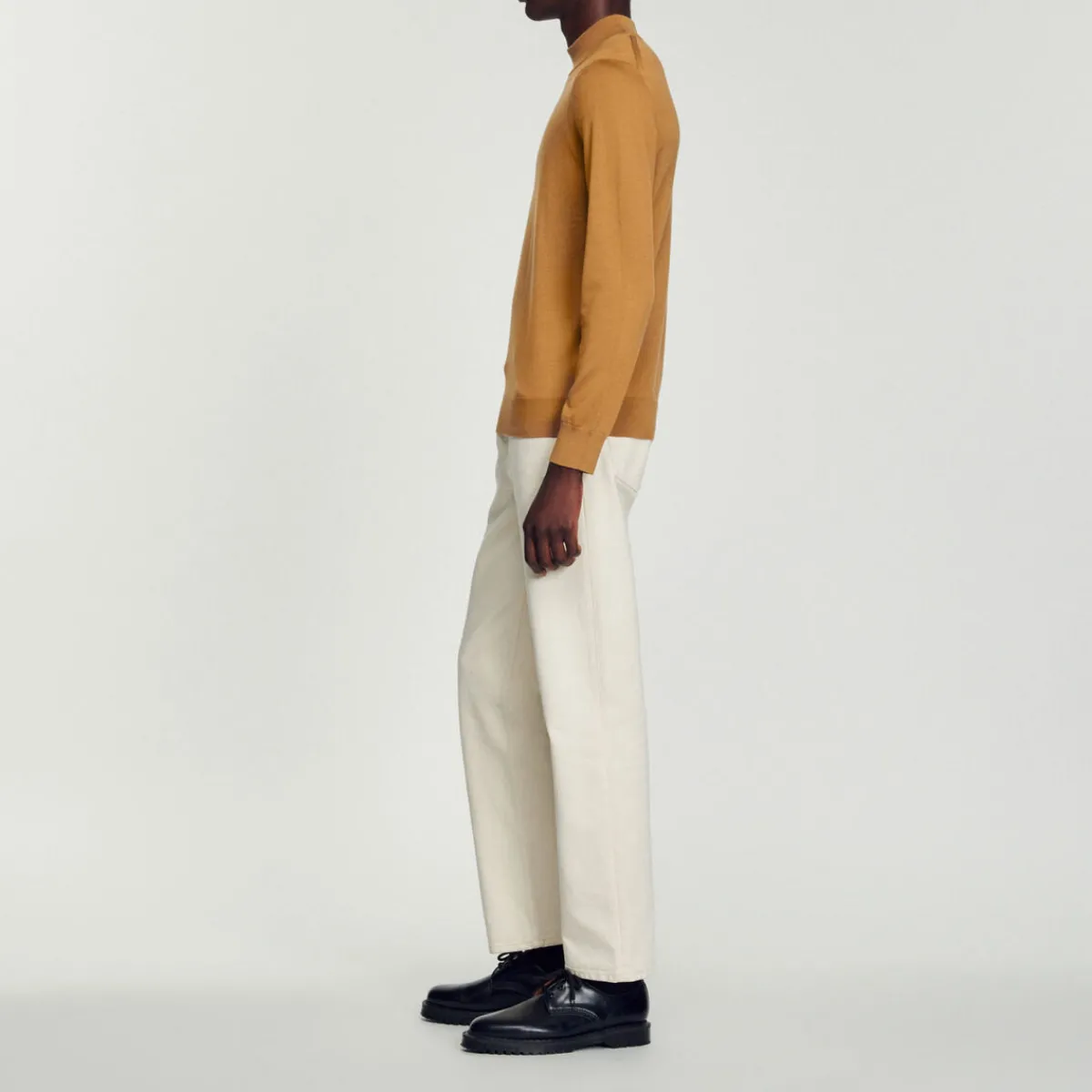 Cheap Funnel Neck Sweater Men Sweaters & Cardigans