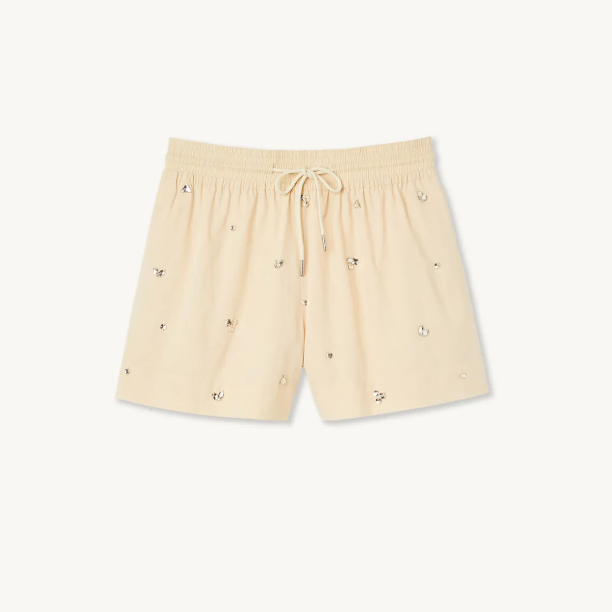 Store Hand-Embroidered Embellished Shorts Women Matching Sets
