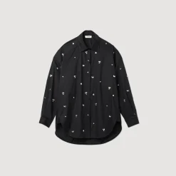 Cheap Hand-Embroidered Embellished Shirt Women Matching Sets