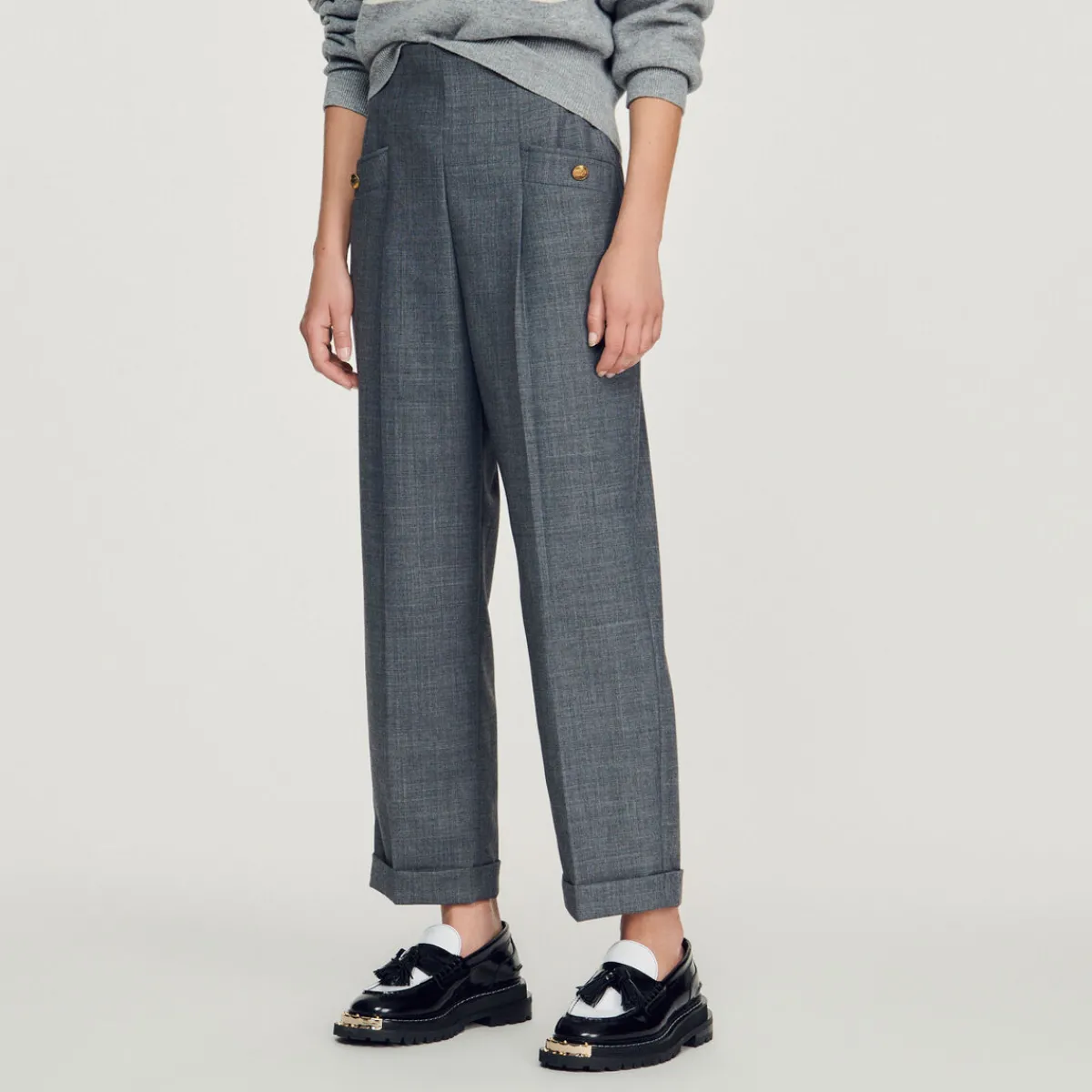 Cheap High-Waisted Pants Women Matching Sets
