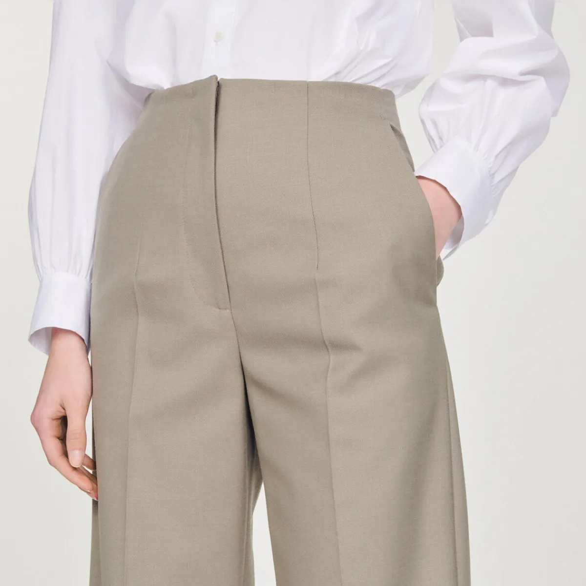 Best Sale High-Waisted Tailored Pants Women Matching Sets