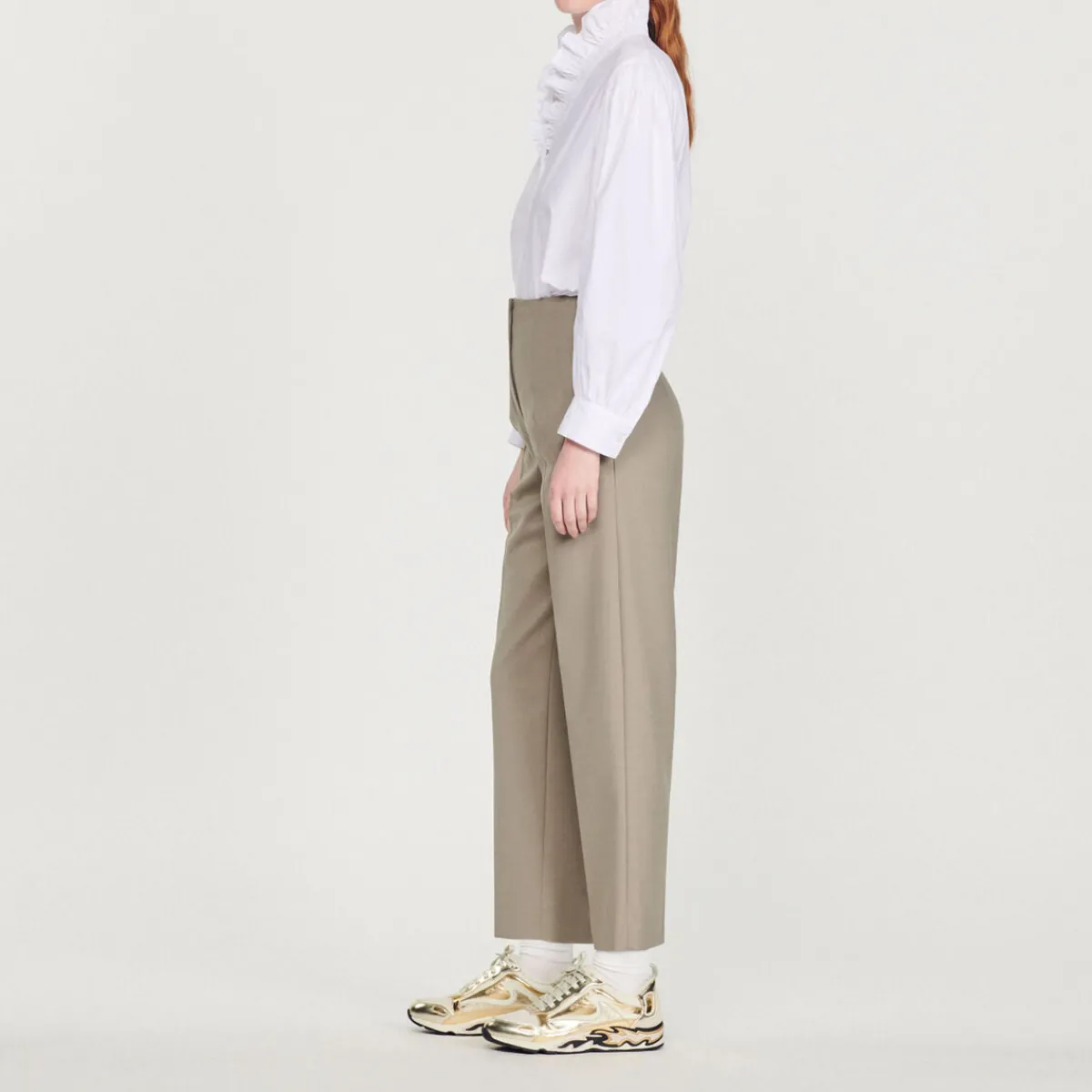 Best Sale High-Waisted Tailored Pants Women Matching Sets