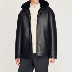 Flash Sale Hooded Sheepskin Jacket Men Jackets