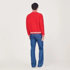 Discount Hot Stuff Wool Cloth Varsity Jacket Men Jackets