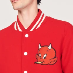 Discount Hot Stuff Wool Cloth Varsity Jacket Men Jackets