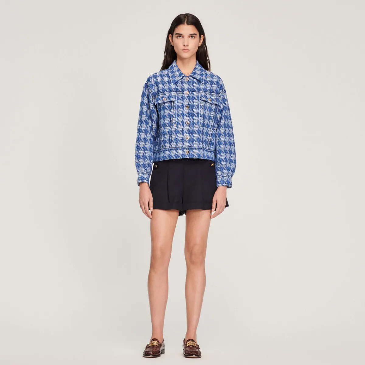 Clearance Houndstooth Jacket Women Jackets & Blazers