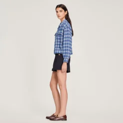 Clearance Houndstooth Jacket Women Jackets & Blazers