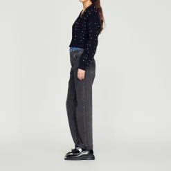 Clearance Knit Cardigan With Decorative Beads Women Sweaters & Cardigans
