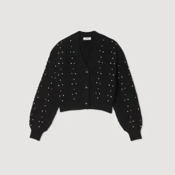Clearance Knit Cardigan With Decorative Beads Women Sweaters & Cardigans