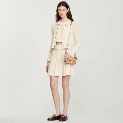 Cheap Knit Cardigan With Ring Details Women Matching Sets