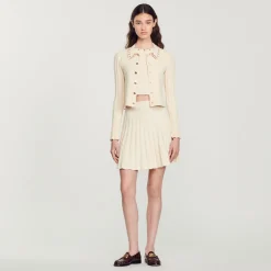 Cheap Knit Cardigan With Ring Details Women Matching Sets
