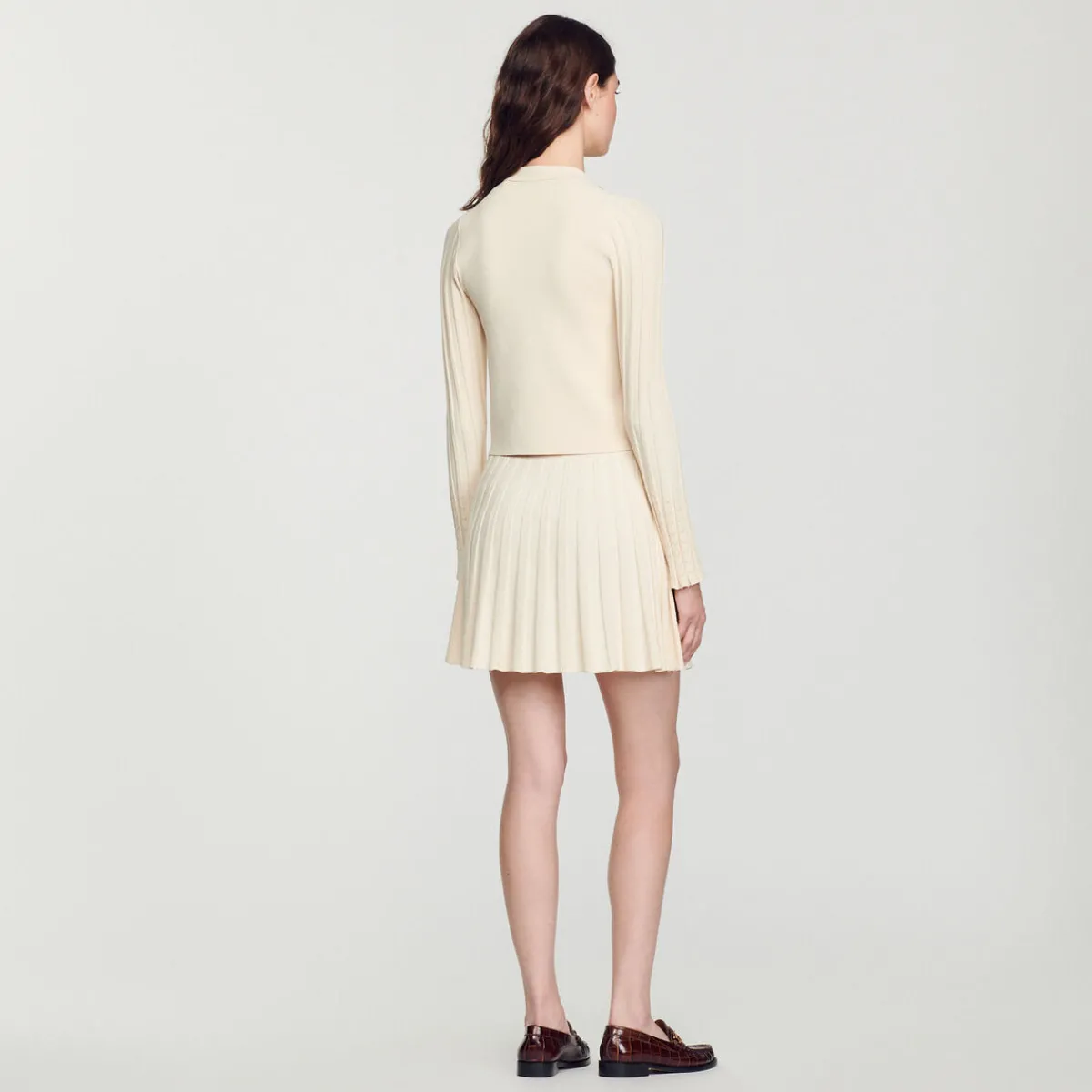 Cheap Knit Cardigan With Ring Details Women Matching Sets