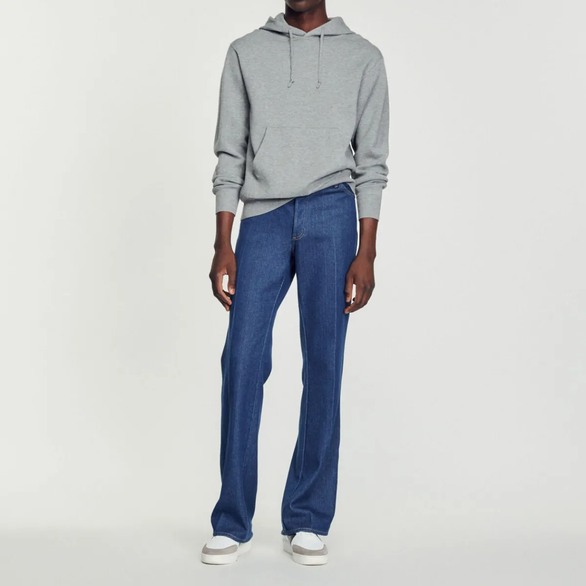 Outlet Knit Hoodie Men Sweatshirts