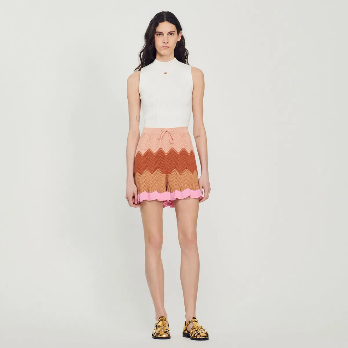 Store Knit Shorts Women Matching Sets