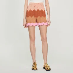 Store Knit Shorts Women Matching Sets