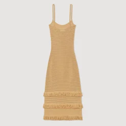 Flash Sale Knitted Midi Dress Women Dresses