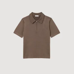 Best Knitted Polo Shirt With Zip Collar Men T-Shirts & Polos