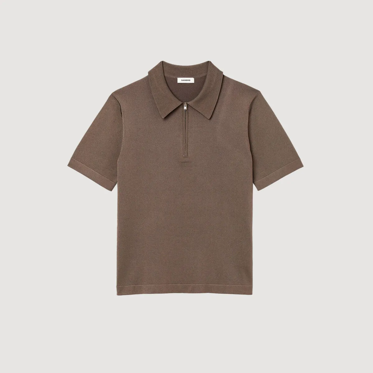Best Knitted Polo Shirt With Zip Collar Men T-Shirts & Polos