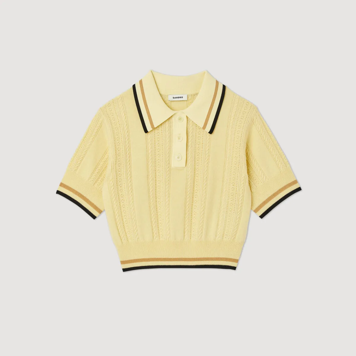 Discount Knitted Polo Sweater Women Sweaters & Cardigans