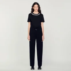 Best Sale Knitted Straight-Leg Pants Women Matching Sets
