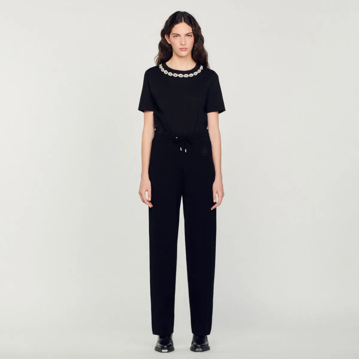 Best Sale Knitted Straight-Leg Pants Women Matching Sets