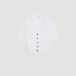 Best Sale Knitted Sweater With Fancy Buttons Women Sweaters & Cardigans