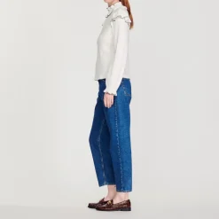 Outlet Knitted T-Shirt With Ruffle Women Tops & Shirts