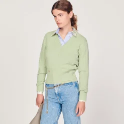 Hot Knitted V-Neck Sweater Women Sweaters & Cardigans