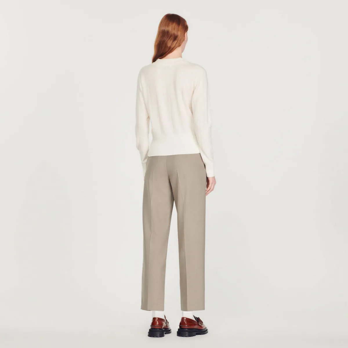 Shop Knitted V-Neck Sweater Women Sweaters & Cardigans
