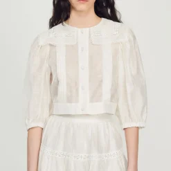 Cheap Lace Collar Shirt Women Tops & Shirts