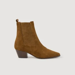 Best Leather Ankle Boots With Elastic Women Boots