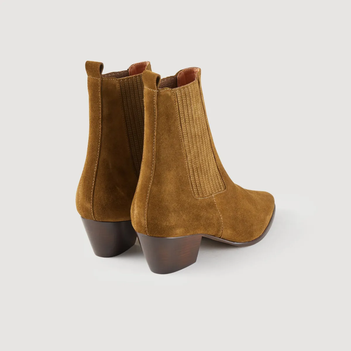 Best Leather Ankle Boots With Elastic Women Boots