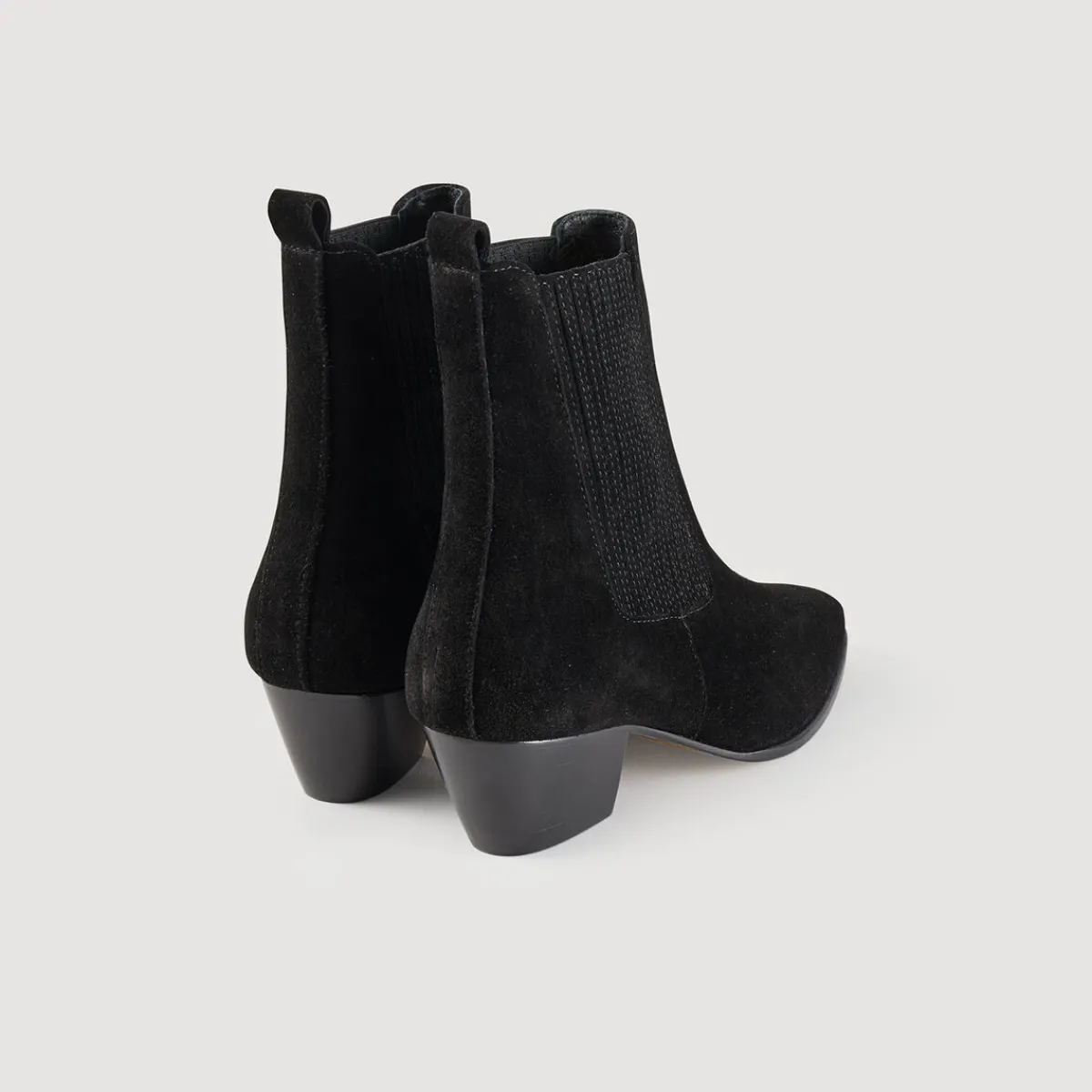 Sale Leather Ankle Boots With Elastic Women Boots