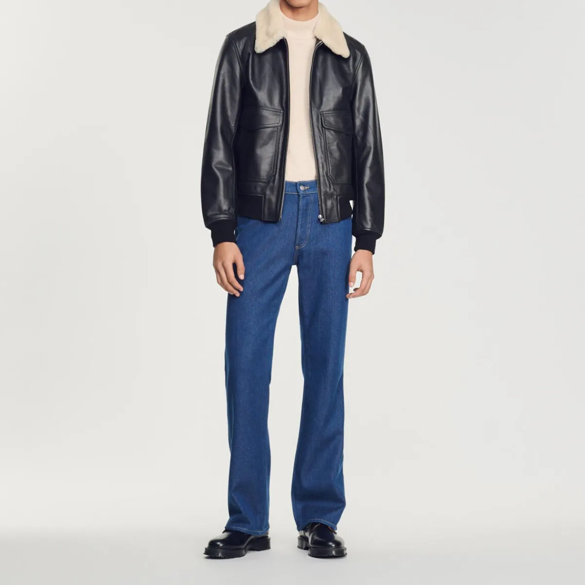 Best Sale Leather Aviator Jacket Men Jackets