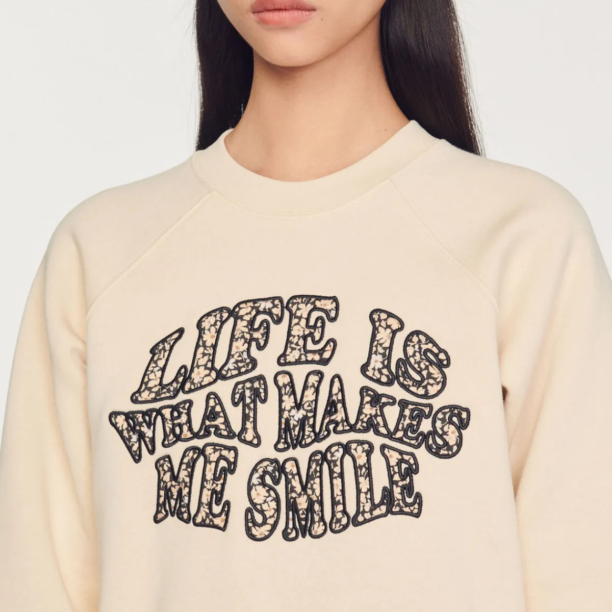 Shop Life Is What Makes Me Smile Sweatshirt Women Sweaters & Cardigans