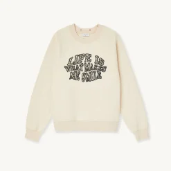 Shop Life Is What Makes Me Smile Sweatshirt Women Sweaters & Cardigans