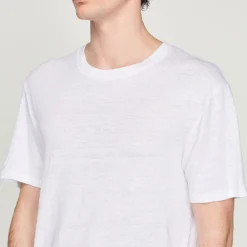 Flash Sale Linen T-Shirt Men T-Shirts & Polos
