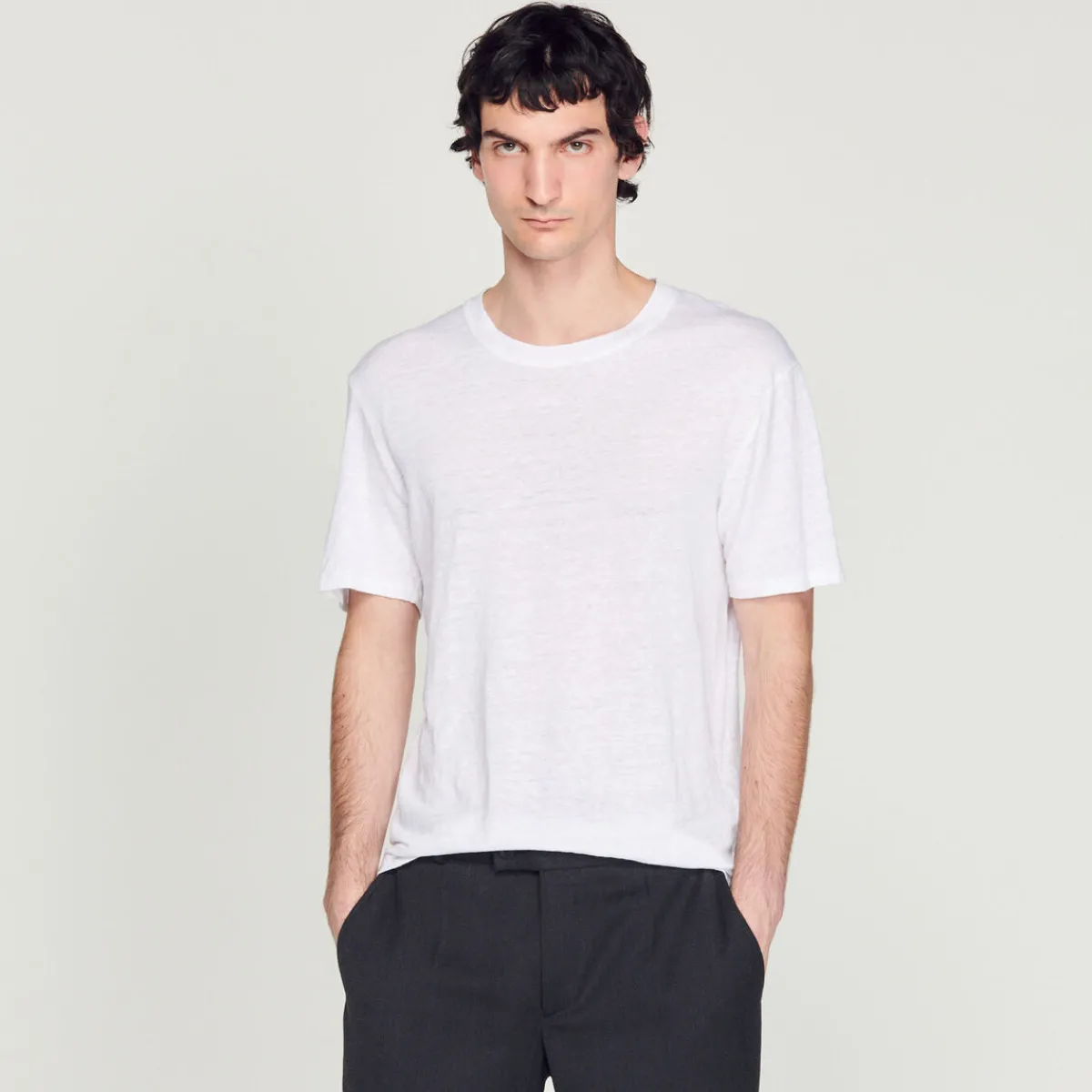 Flash Sale Linen T-Shirt Men T-Shirts & Polos