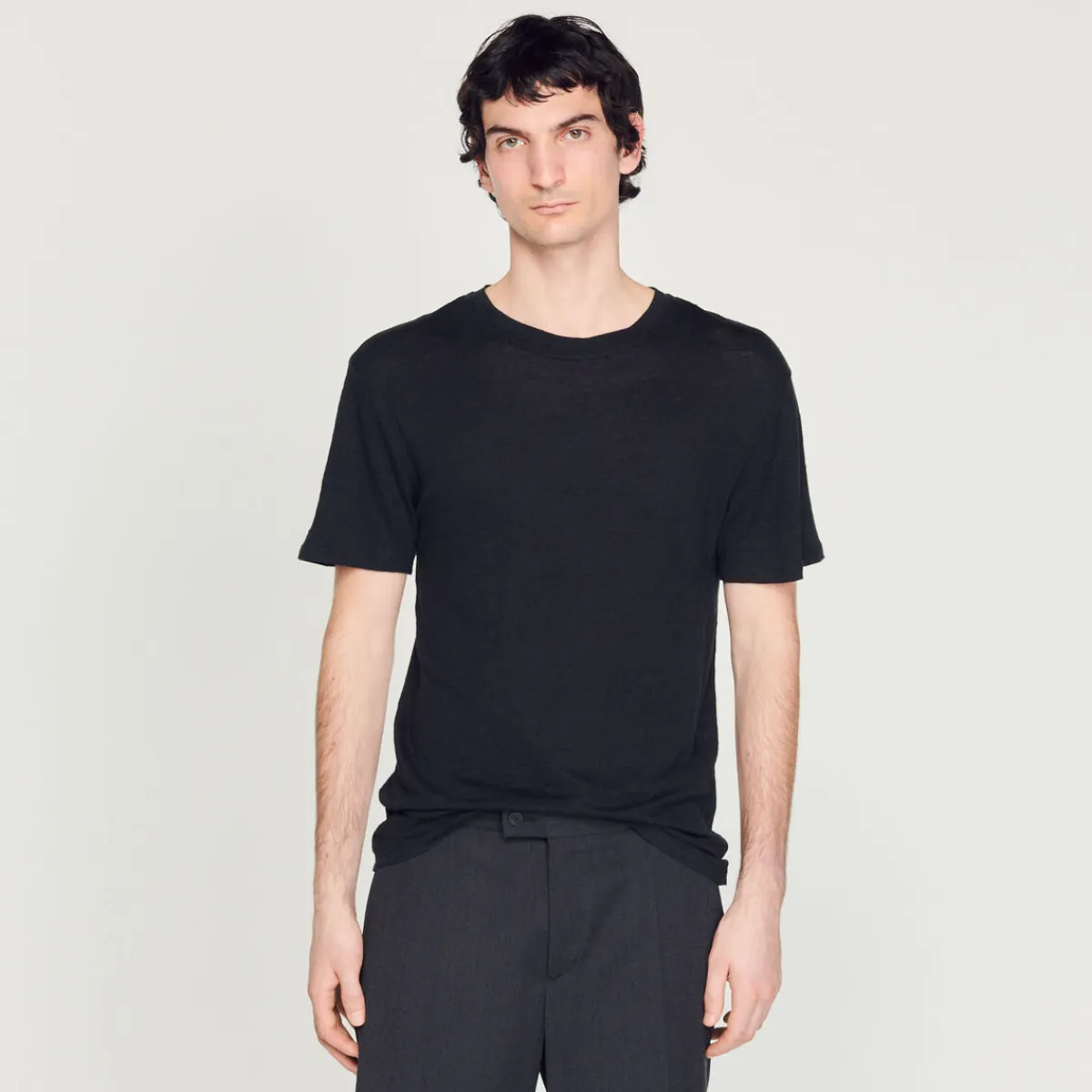 Cheap Linen T-Shirt Men T-Shirts & Polos