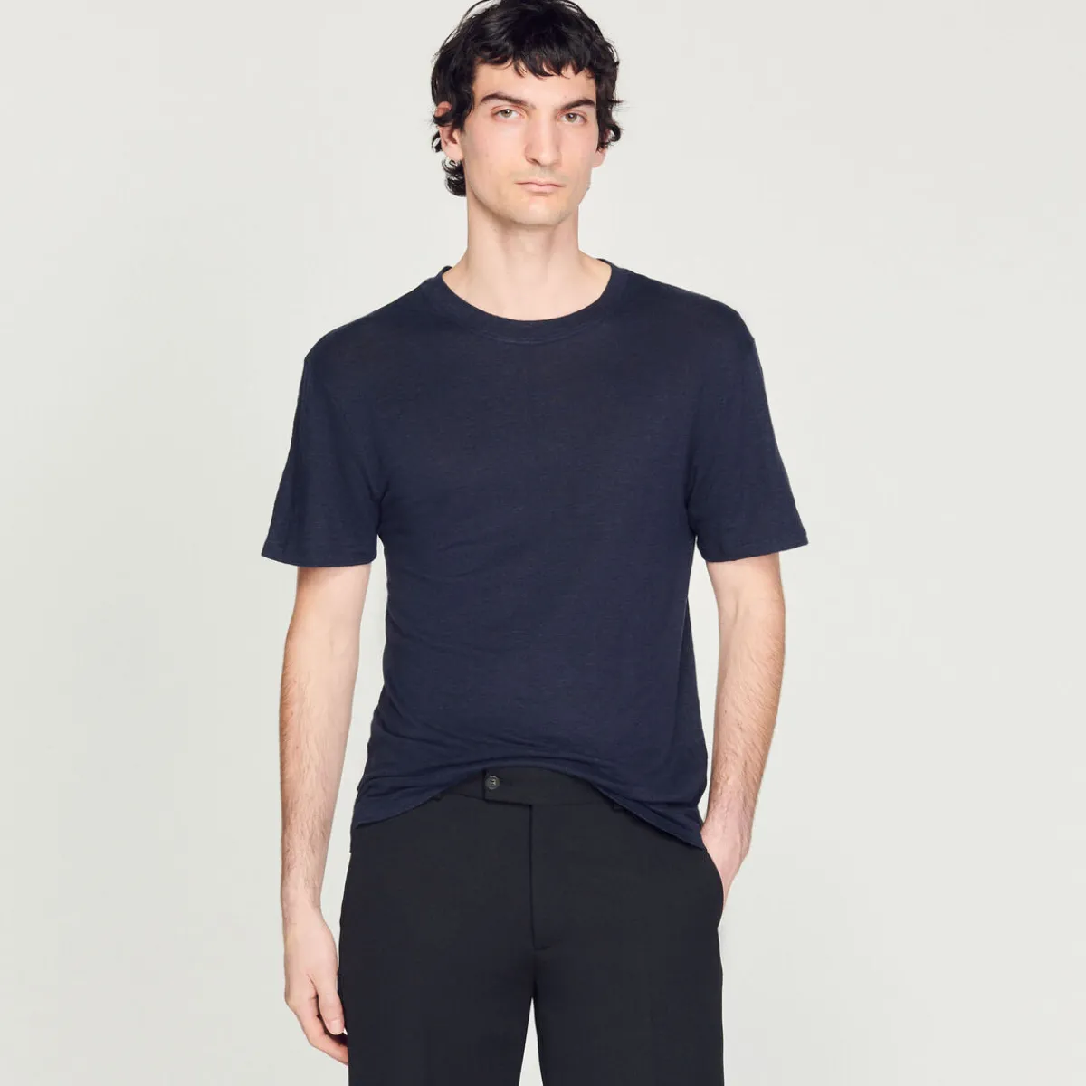 Sale Linen T-Shirt Men T-Shirts & Polos