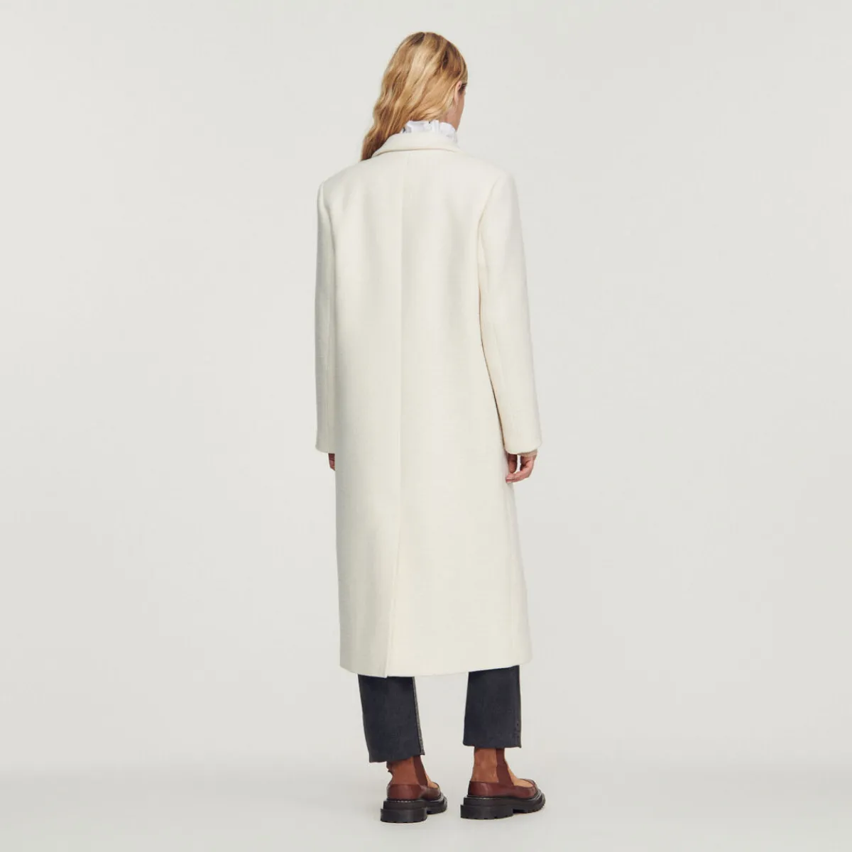 Hot Long Coat With Wide Collar Women Coats