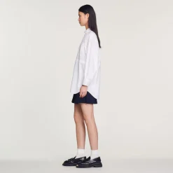 Sale Long Drawstring Shirt Women Tops & Shirts