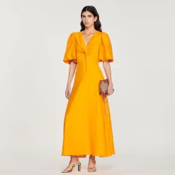 Store Long Dress With Short Sleeves Women Dresses
