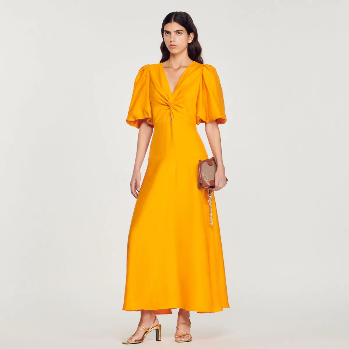 Store Long Dress With Short Sleeves Women Dresses