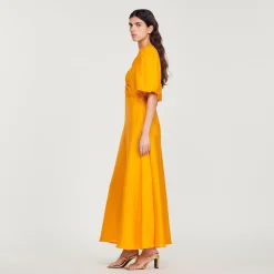 Store Long Dress With Short Sleeves Women Dresses