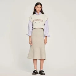 Discount Long Flared Skirt Women Skirts