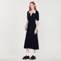 Store Long Knitted Dress Women Dresses
