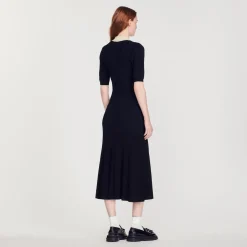 Store Long Knitted Dress Women Dresses