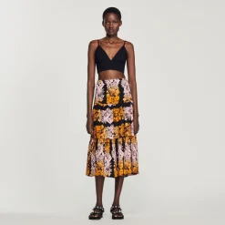 Clearance Long Print Skirt Women Skirts